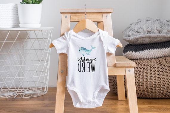 Funny Baby Onesie®, Narwhal Baby Clothes, Funny Baby Gifts, Cute Baby Onesie, Unisex Baby Clothes, Baby Shower Gifts, Unique Baby Gift