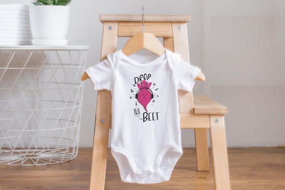 Funny Baby Onesie®, Drop The Beet Onesie®, Vegetable Onesie®, Unique Baby Gift, Music Onesie®, Vegan Onesie, Cute Baby Clothes, Hipster