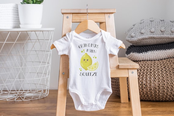 Grandma Onesie®, Main Squeeze Onesie®, I Love Grandma Onesie®, Baby Shower Gift, Lemon Onesie®, Pregnancy Reveal, Lemon Baby Clothes