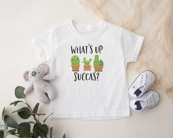 Toddler Cactus Shirt, Kids Nature Shirt, What's Up Succa, Kids Cactus Shirt, Toddler Gift, Unisex Toddler Shirts, Funny Toddler Shirt