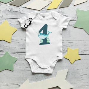 Narwhal First Birthday Onesie®, Narwhal Onesie®, First Birthday Shirt, Baby Birthday Outfit, Cute Birthday Outfit, Narwhal Birthday Outfit image 2