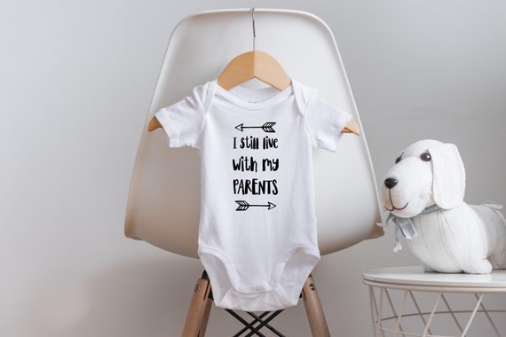 I Still Live with My Parents Onesie®, Funny Baby Onesie®,Baby Shower Gift Ideas, Baby Girl Clothes, Baby Boy Clothes, Funny Baby Clothes