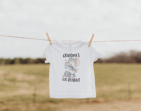 Grandma Toddler Shirt, Little Peanut Shirt, Toddler Girl Shirt, Toddler Gift, I Love Grandma, Elephant Toddler Shirt, Cute Toddler Clothes