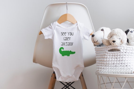 See You Later Alligator Onesie®, Alligator Onesie, Alligator Baby Shower Gift, Alligator Baby Clothes, Cute Baby Onesie, Unisex Baby Clothes