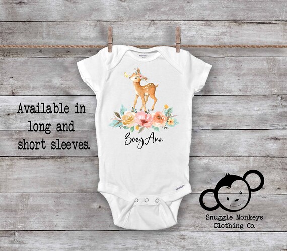 deer onesie baby