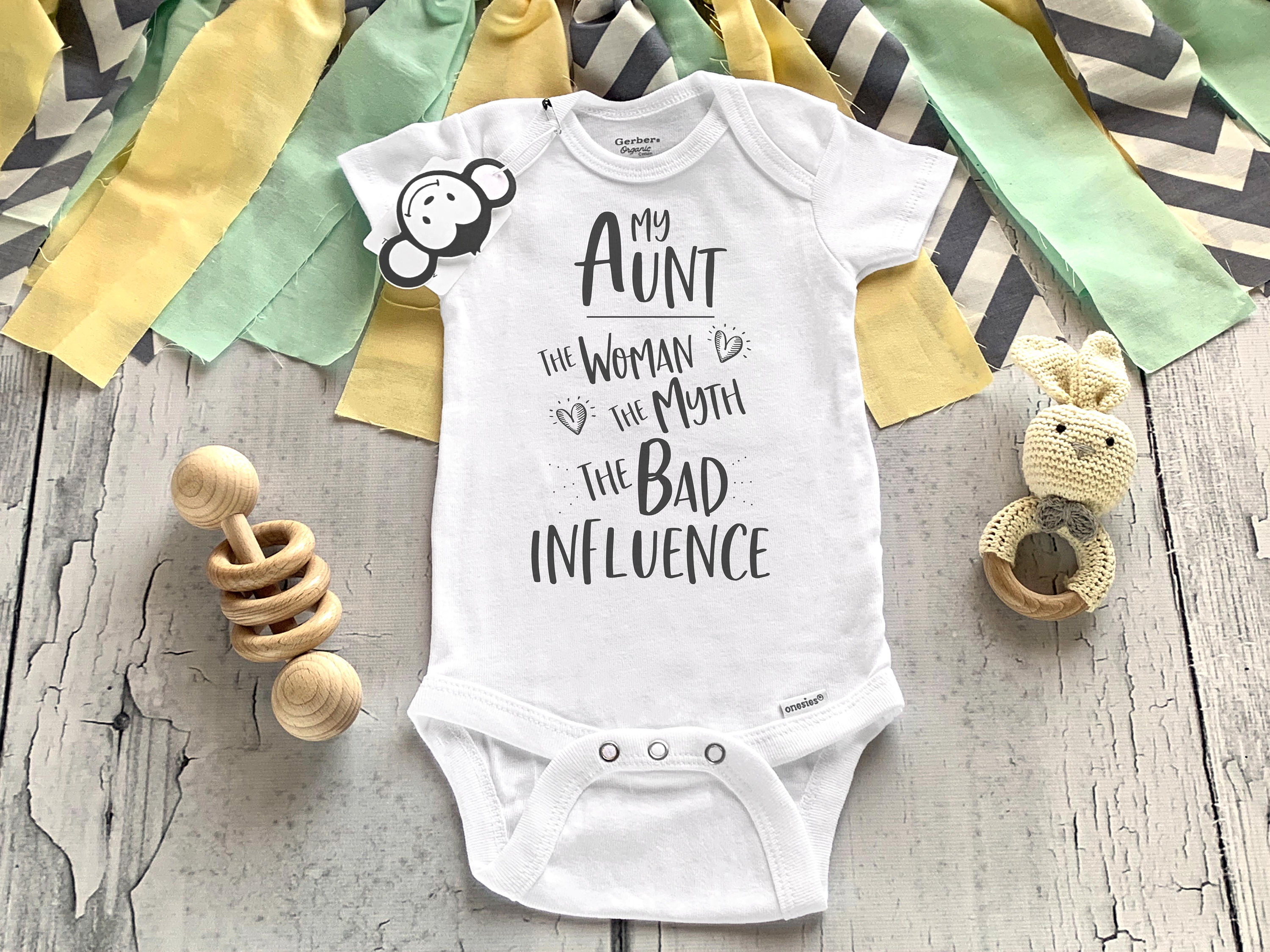 Aunt Onesie® Funny Baby Onesie® Aunt Baby Clothes Auntie Etsy