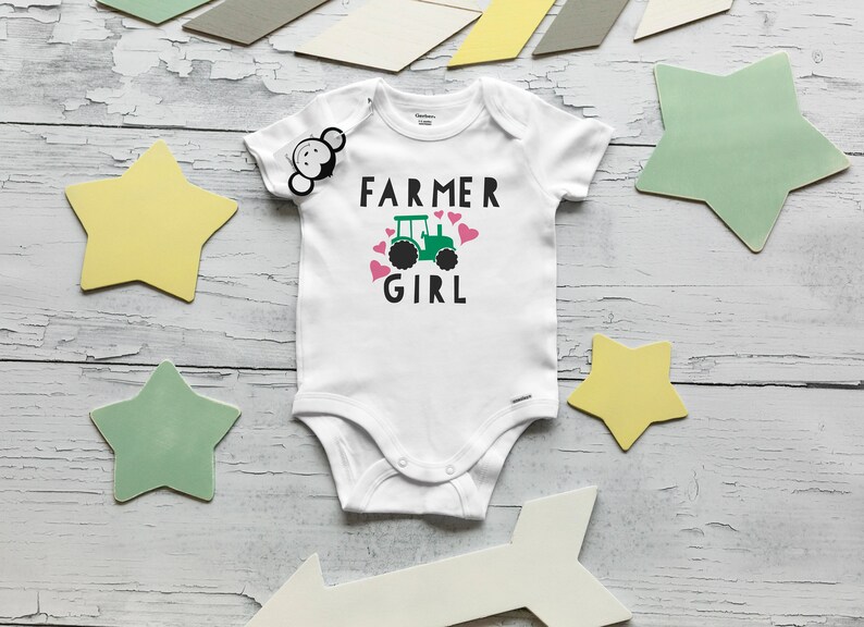 Farmer Girl Onesie® Farm Onesie® Farm Baby Clothes Baby Etsy
