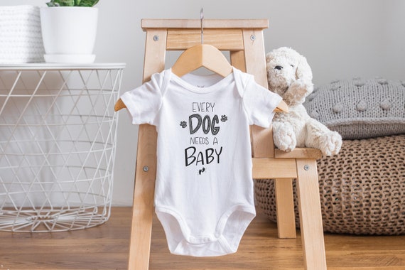 Every Dog Needs a Baby Onesie®, Pregnancy Reveal Onesie, Dog Onesie, Dog Pregnancy Announcement, Pregnancy Reveal to Grandparents