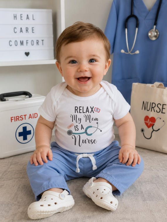 My Mom is a Nurse Onesie, Baby Shower Gift