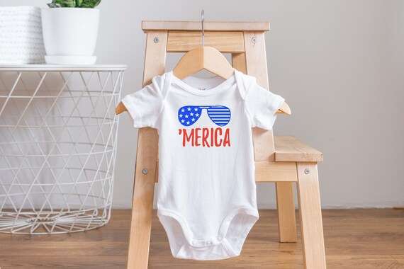 4th of July Onesies®, Merica Baby Shirt, Patriotic Onesies®