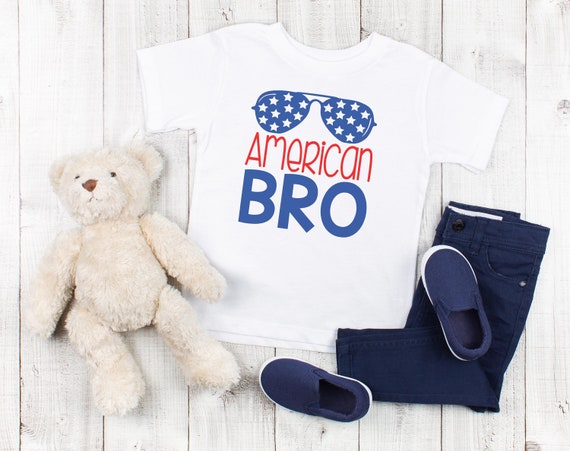 Fourth of July Toddler Shirt, American Bro, Funny Toddler Shirts, Fourth of July Outfit, Trendy Toddler Clothes, Patriotic Toddler Shirt