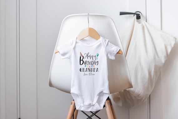 Happy Birthday Grandpa Onesie®, Grandpa Birthday Shirt, Grandpa Baby Clothes, Birthday Present Onesie®, Unisex Baby Clothes, Grandpa Onesie®