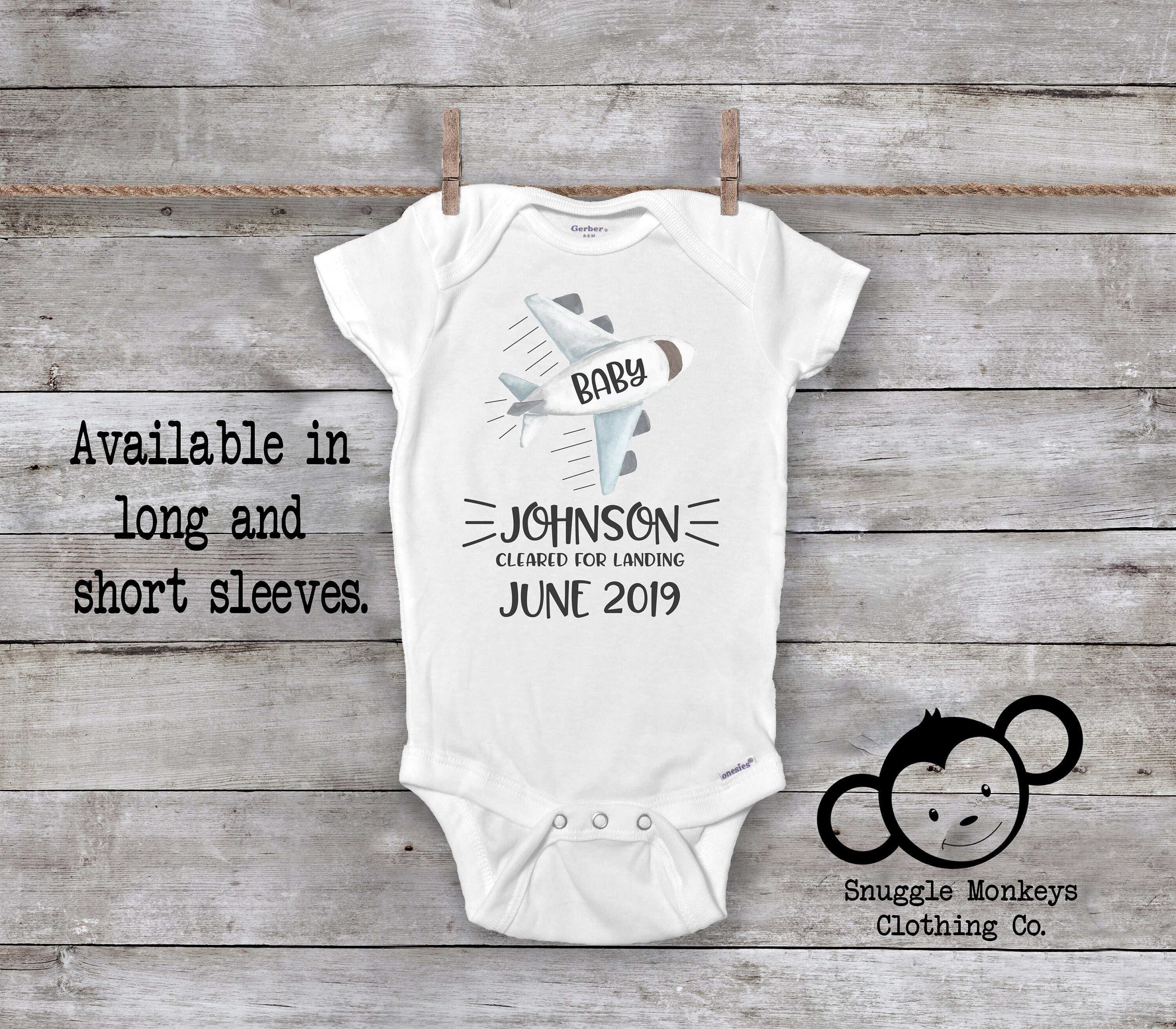 airplane baby announcement