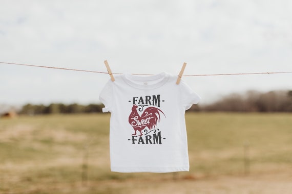 Chicken Toddler Shirt, Farm Toddler Outfit, Toddler Farm Animal Shirt, Kids Shirts, Farm Girl, Unisex Toddler Shirt