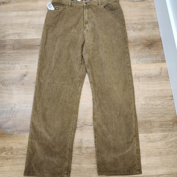 Chaps Ralph Lauren, Vtg Chaps Ralph Lauren Corduroy Pants Mens 38x32 Brown Straight Leg NWT