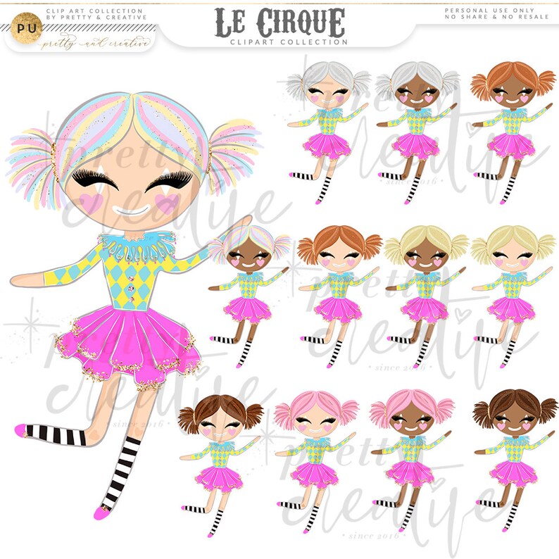 Circus Clip Art Circus for Girls Circus Party Theme | Etsy