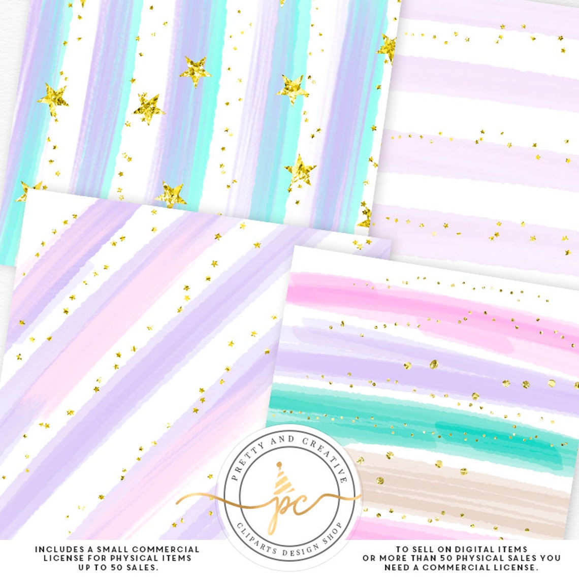 Pastel Colors Digital Papers papel digital para bebés Etsy