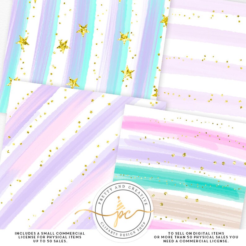 Pastel Colors Digital Papers papel digital para bebés Etsy