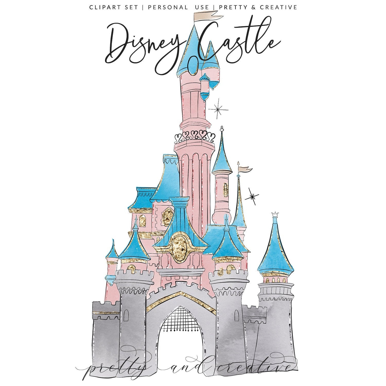 Disney Castle Png Disney Castle Background Princess Etsy New Zealand