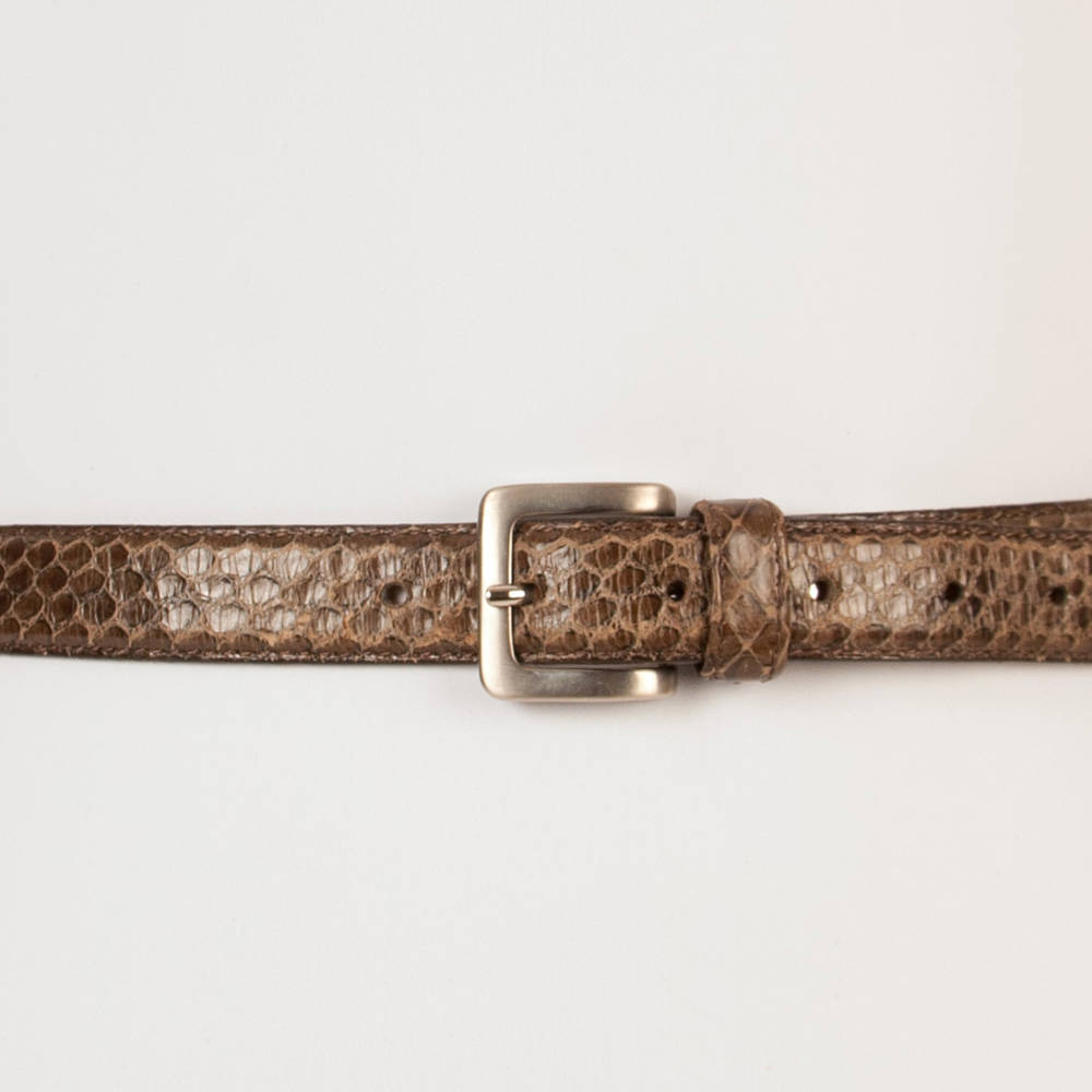 Brown Python Skin Belt - Etsy