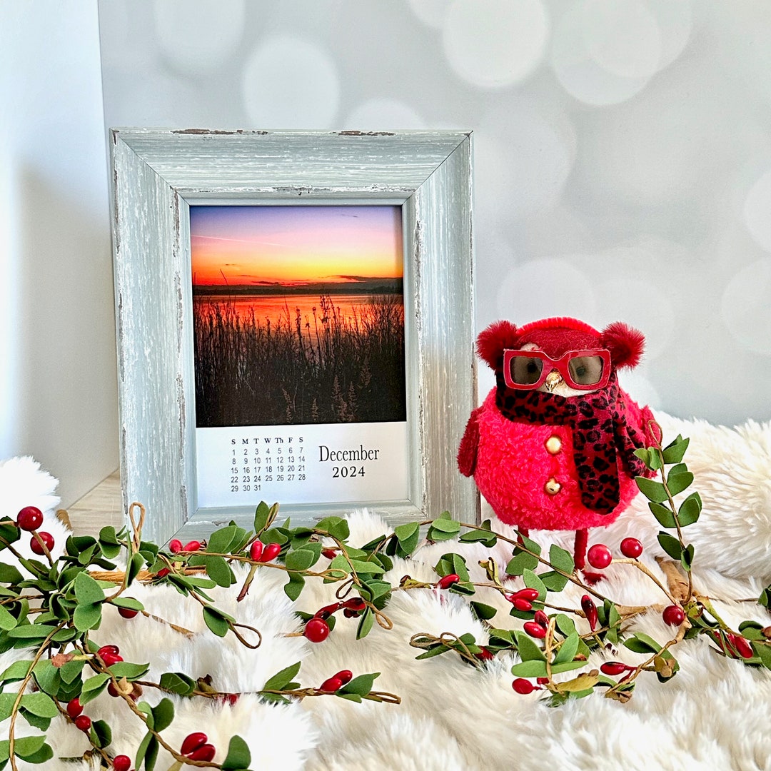 2024 Sunset Photo Calendar, 5x7 Calendar, Loose Leaf Calendar, Sunset