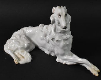 Augarten Wien Austria Borzoi Wolfhound Figurine