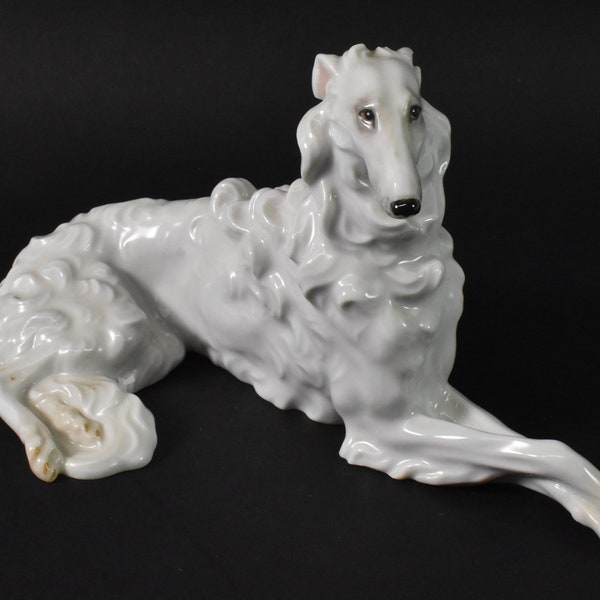 Augarten Wien Austria Borzoi Wolfhound Figurine