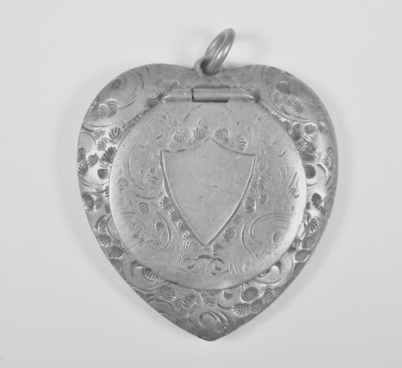Vintage German Silver Heart Rosary Case
