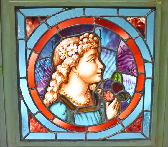 Cecilia the Cat Stained Glass Window Panel Cecilia the Cat Stained Glass Window Panel