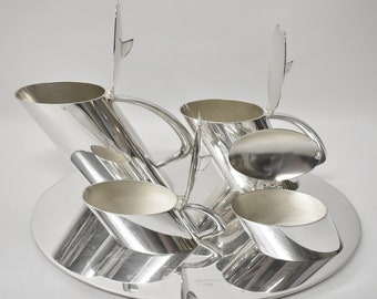 Christoph Widmann German Silverplate Mid Century Modern Coffee and