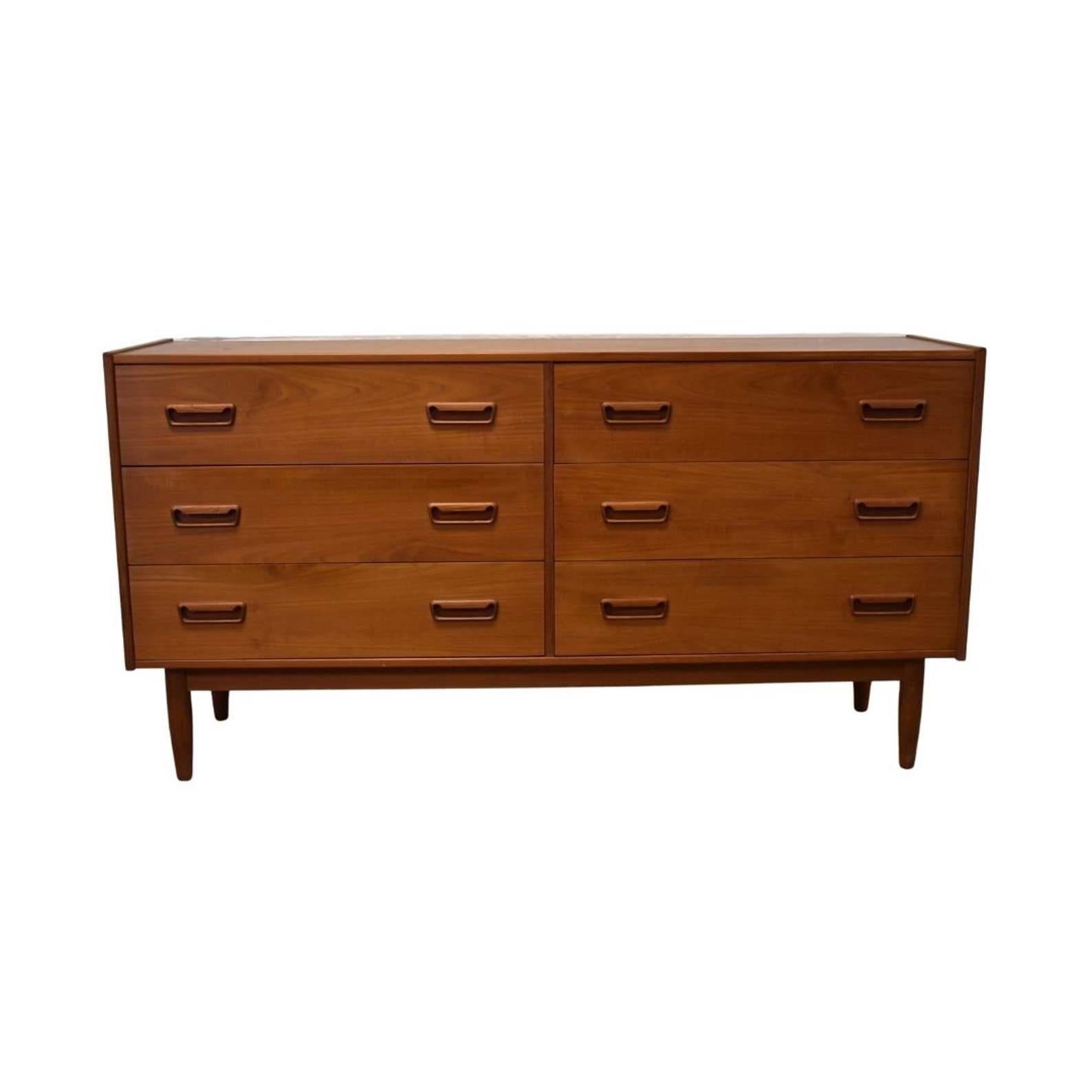 Mid Century Credenza Modern Danish Six Drawer Teak Chest - Etsy