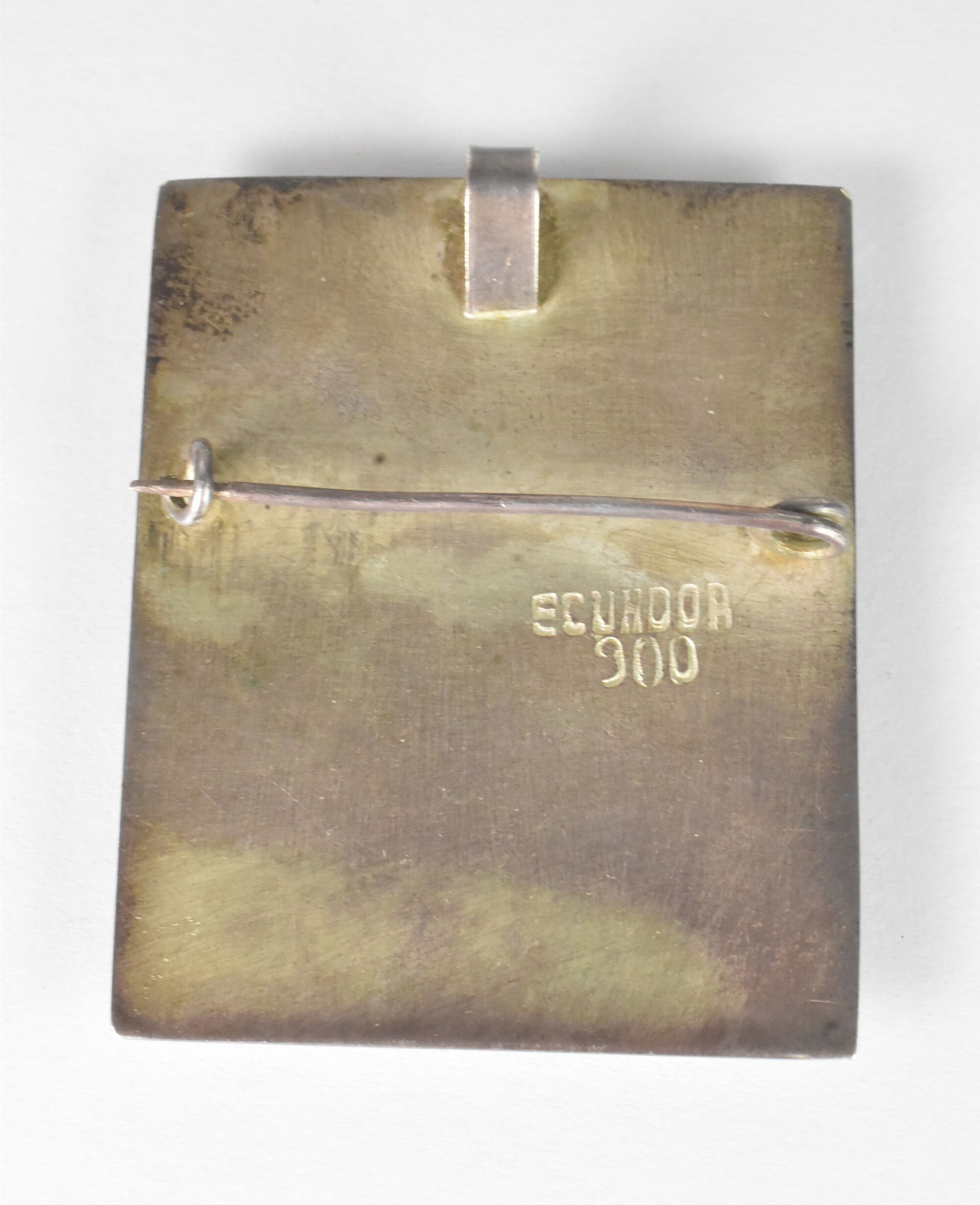 1960s Ecuador 900 Silver Brooch Pin Pendant - Etsy