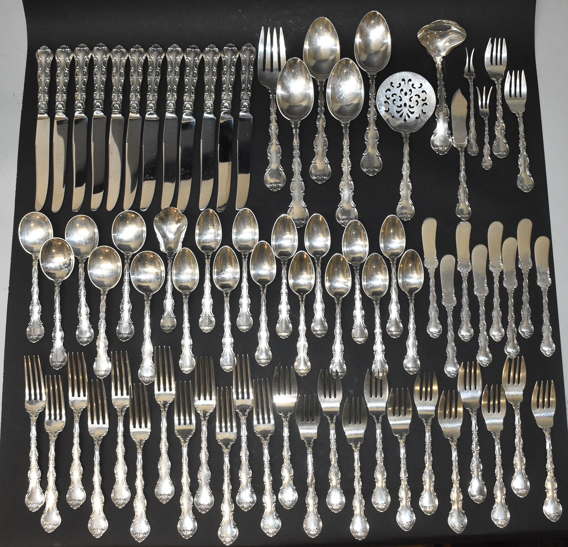 Antique Gorham Sterling Silver Flatware Patterns Melrose Sterling