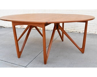 Drop Leaf Teak Table