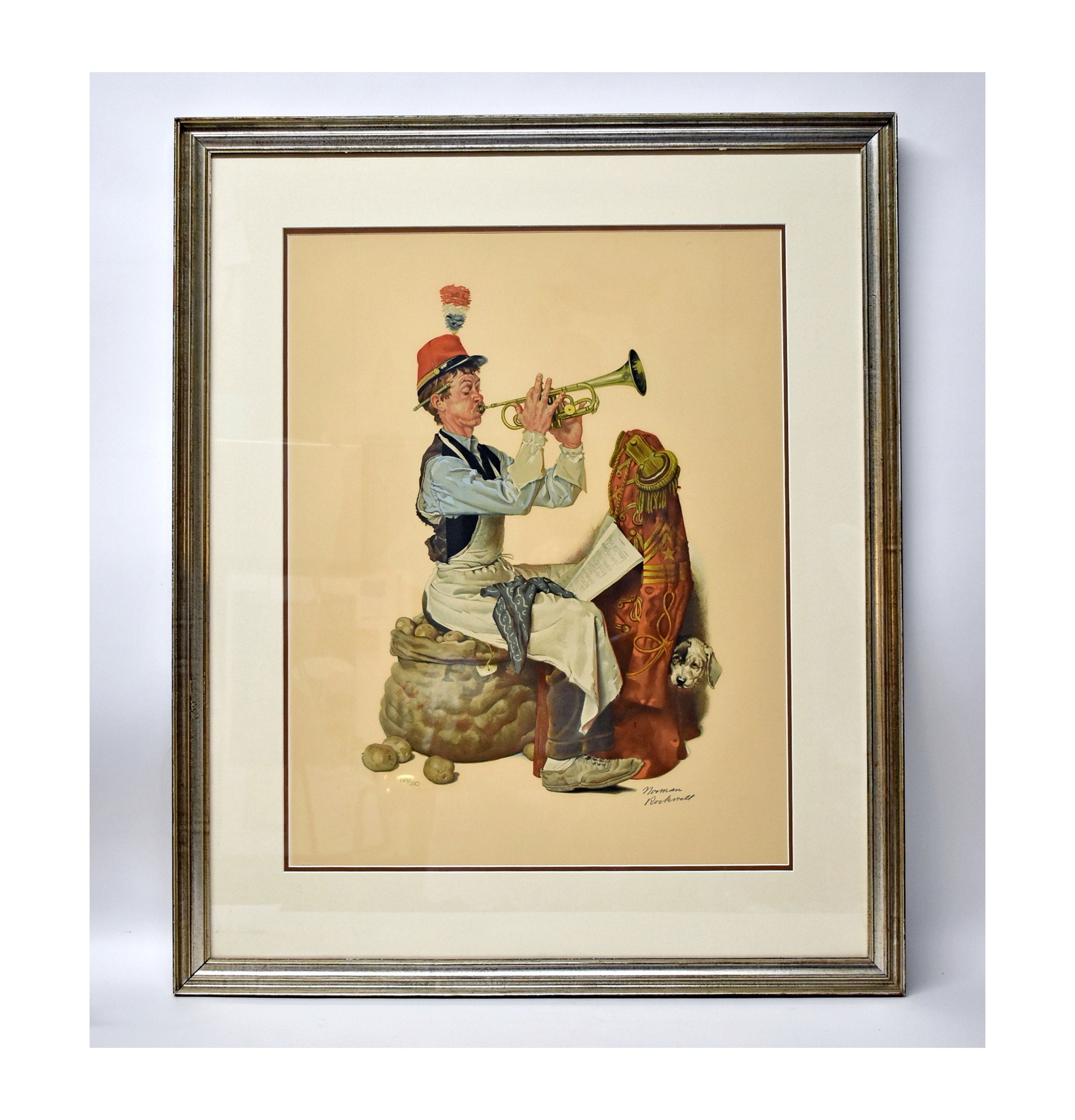 Norman Rockwell "trumpeter (sour Note)" Lithograph 168/200, 1931 - Etsy