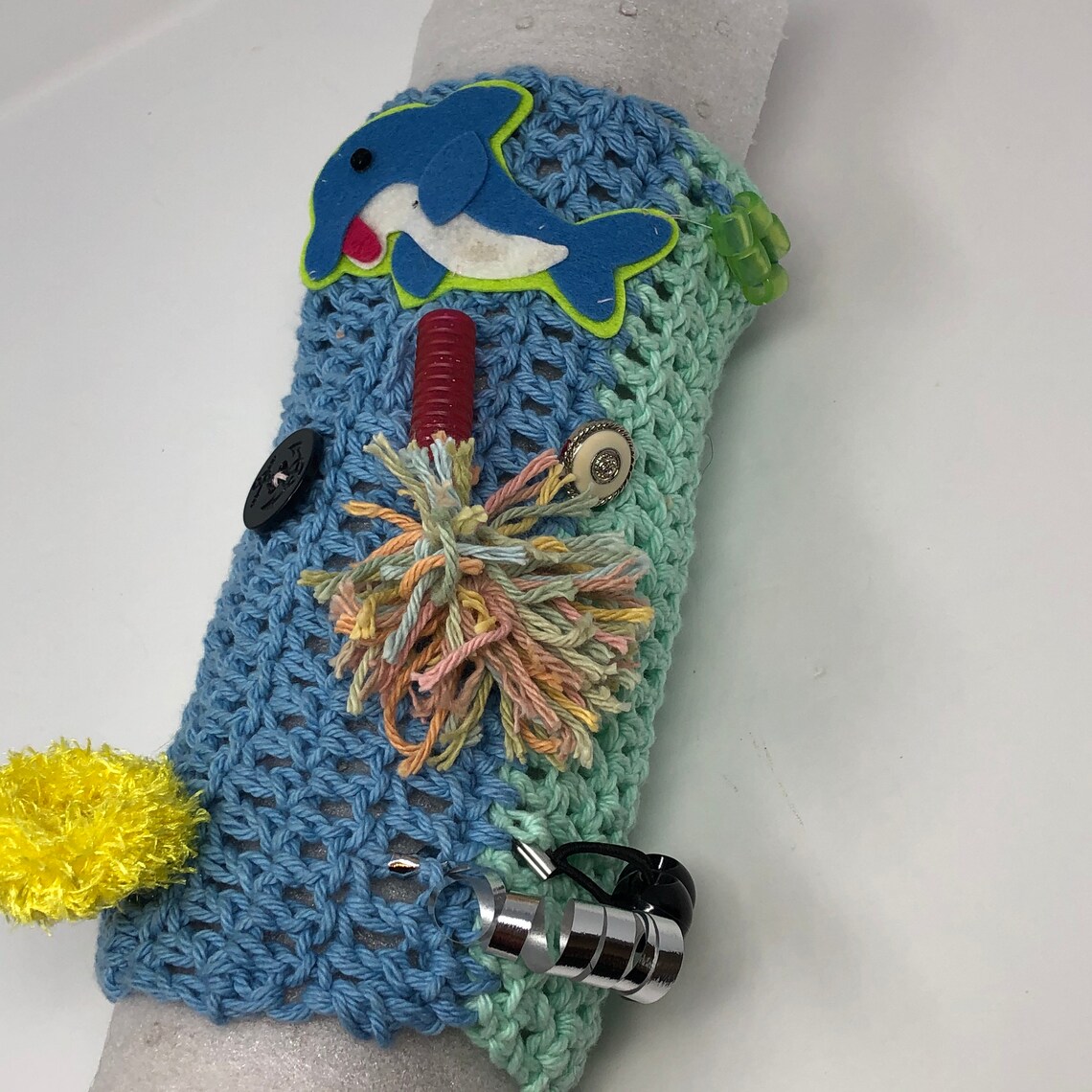 Fidget Sleeve for Dementia & Alzheimer Sufferers Crocheted Etsy