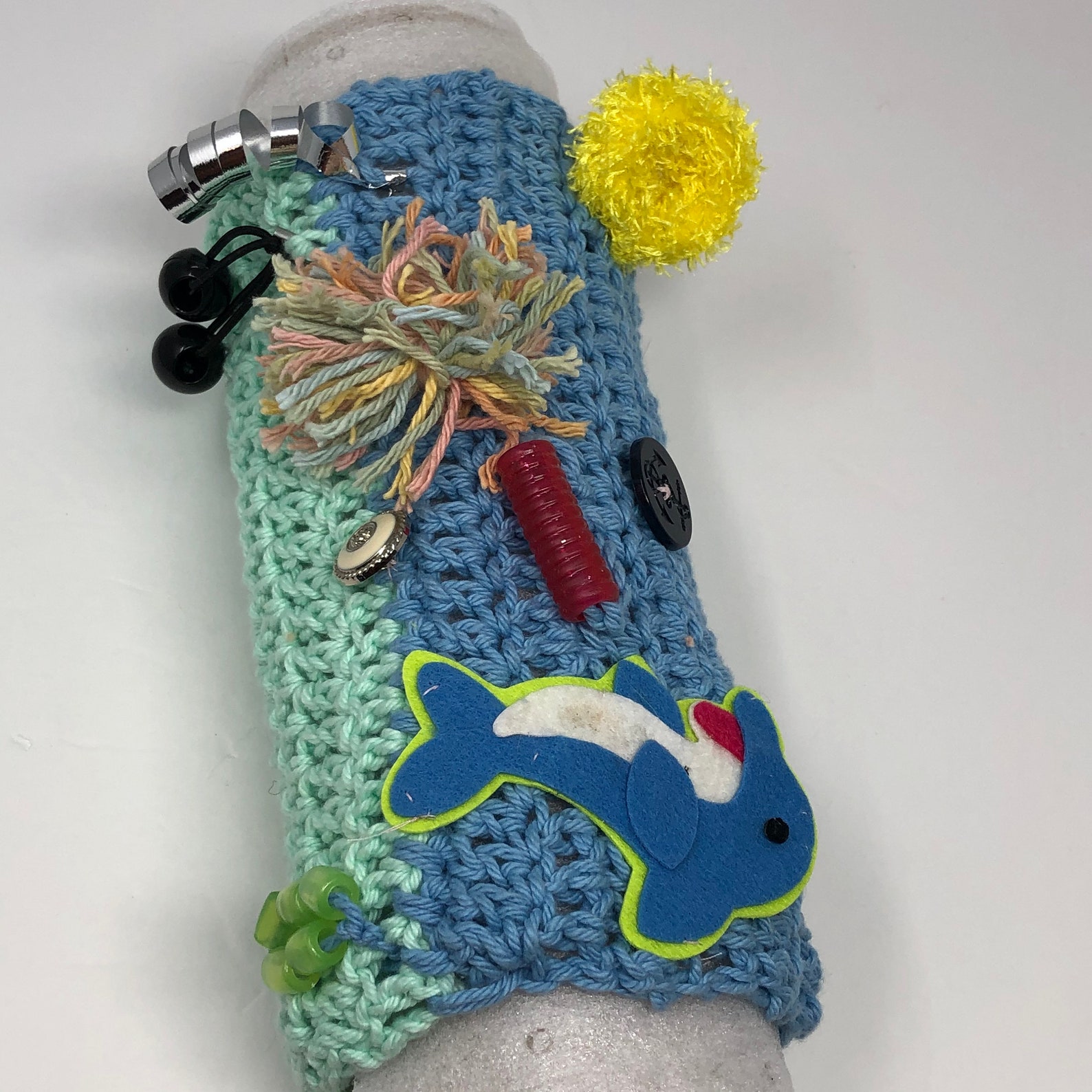 Fidget Sleeve for Dementia & Alzheimer Sufferers Crocheted Etsy