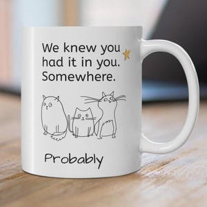 Funny Congrats Coworker Mug: Sarcastic Office Gift, Dry Humor Coffee Cup
