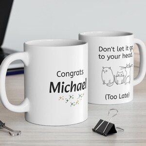 Funny Congrats Coworker Mug: Sarcastic Work Office Gift