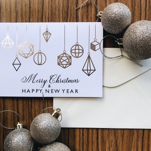 Merry Christmas & Happy New Year Christmas Greeting Card image 1