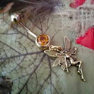 316L Surgical Steel 10mm Bar Handmade LilacPurple Flower Bohemian Dangle Belly Bar Navel Ring
