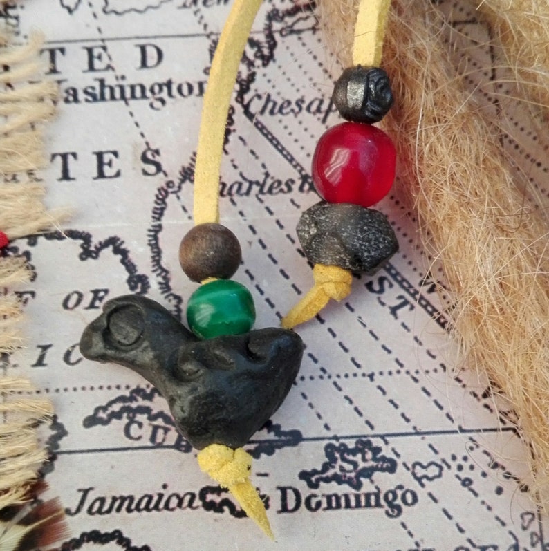 SM Leather Dread Cuff Wrap Bead Up-cycled Genuine Leather DreadBeardHair CuffBead with Beaded Tails. Unique Hand Crafted