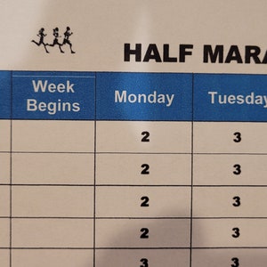Half Marathon Training Schedule 18 Week