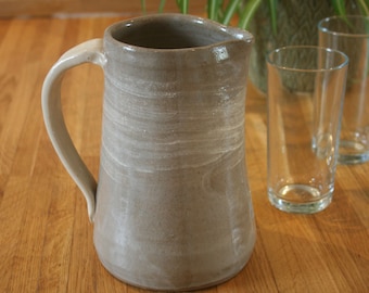 Tall Rustic Jug - Handcrafted Pottery for Farmhouse Style Kitchen