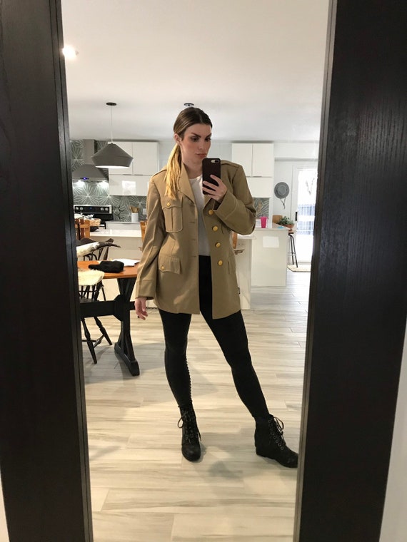Vintage Army Officer's Jacket | Tan Vintage Outerw