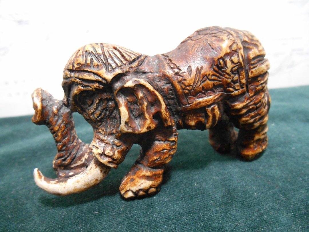 Handmade Bone Souvenir. Carved Figurine of Elk Horn. - Etsy