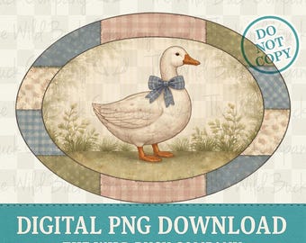 Gans ovale quiltpatch png-download