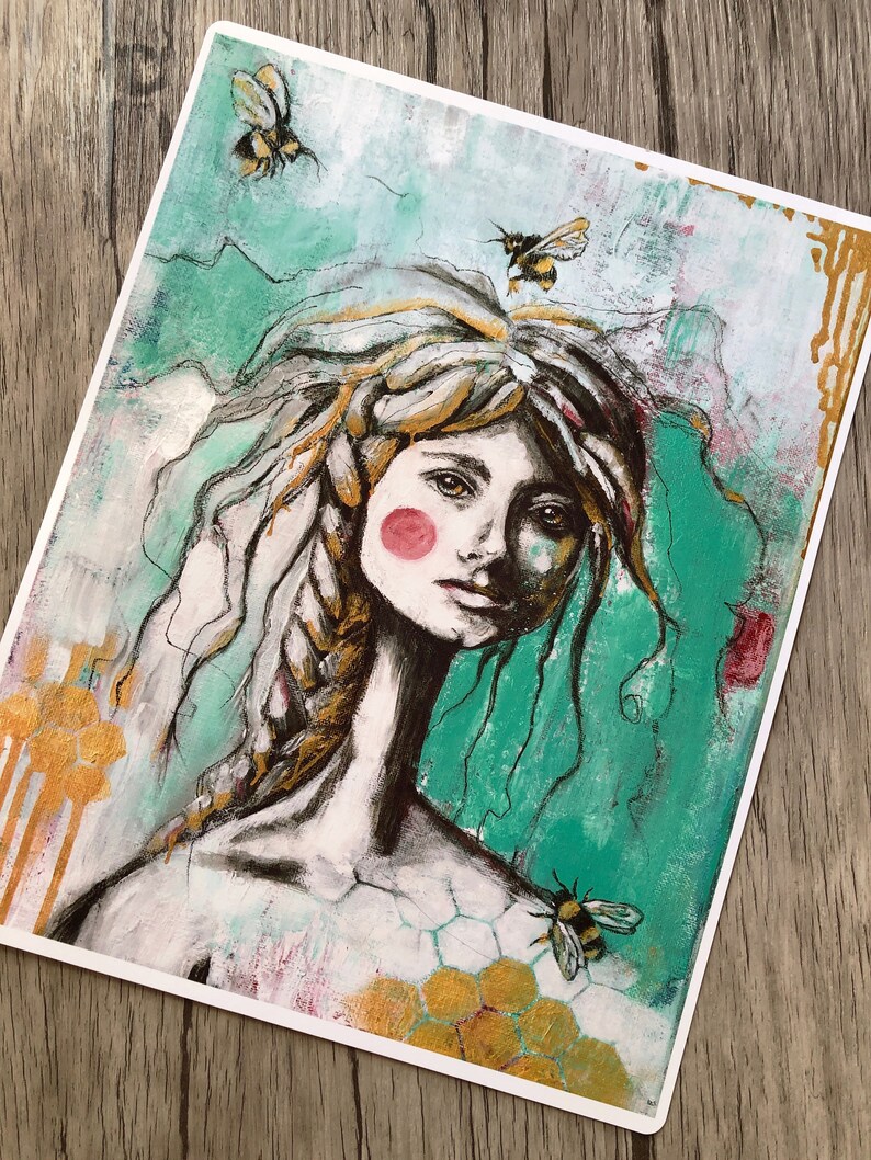 Beekeeper Art Print Bee Art Bee Wall Art Bee Art Home Etsy Canada