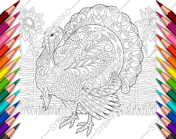 Best Printable Turkey Coloring Pages Mom Wife Busy Life