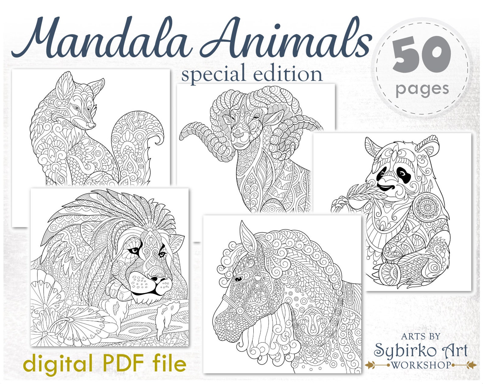 10 Enchanting Mandala Animal Coloring Pages: Unleash Your Inner Artist